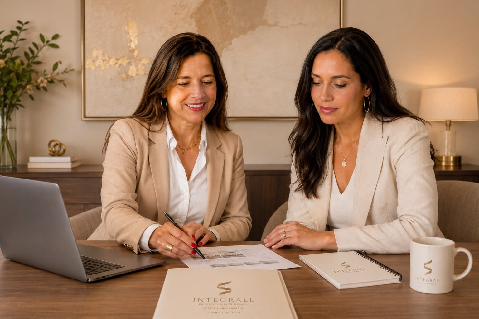 Kerly Ceverino y Gabriela trabajando en Integrall